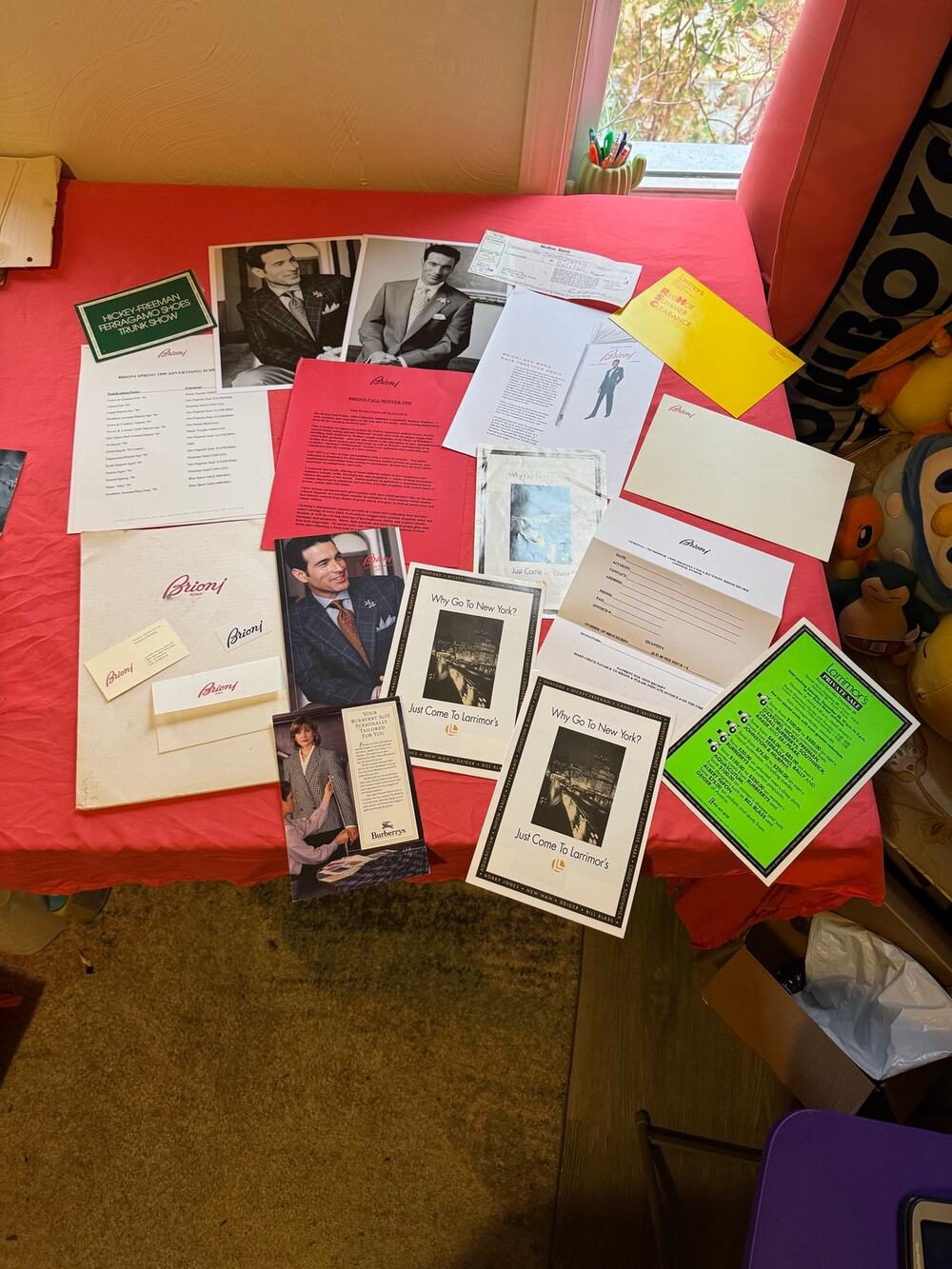 Vintage Larrimor's Pittsburgh Retail & Brioni James Bond 1999 Ephemera Archive
